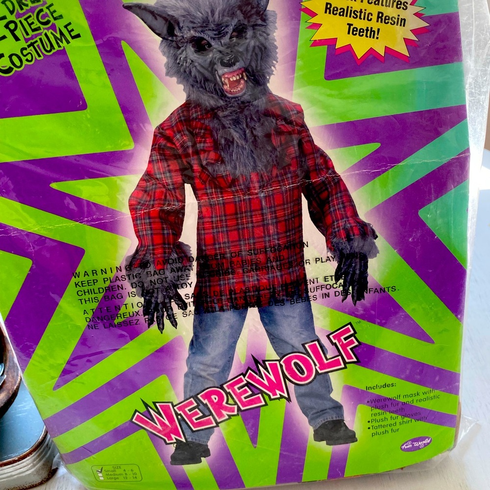 Halloween wolf costume-child